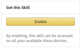 Alexa Skill instructions